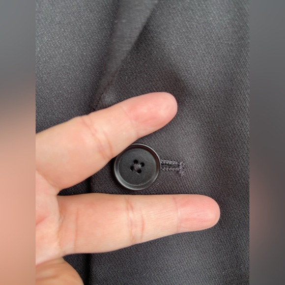 Zara MAN Black Blazer w Studs & Floral 3 D patches size 40 - Picture 7 of 16